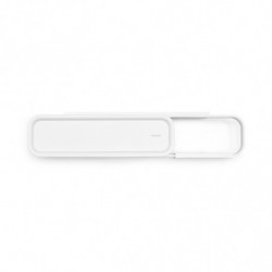 Brabantia MindSet 1005668 Toilet Paper Holder with Shelf, Easy to Install, Mineral Finish, White
