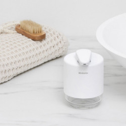 Dozator pentru sapun lichid Brabantia MindSet 1005673, 200 ml, Deschidere larga, Alb