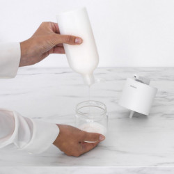 Dozator pentru sapun lichid Brabantia MindSet 1005673, 200 ml, Deschidere larga, Alb
