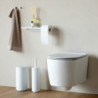 Brabantia MindSet Mineral Toilet Paper Holder 1005677, Double, Floor- or Wall-Mounted, Mineral Finish, White