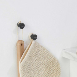 Set 2 agatatoare prosoape Brabantia MindSet 1005680, Acoperit cu minerale, Kit de montare inclus, Pana la 2 kg, Gri inchis