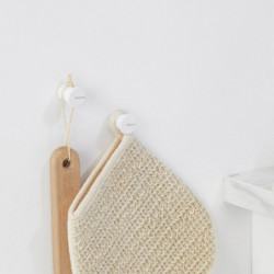 Set of 2 Brabantia MindSet 1005681 Coat Hooks, Mineral Finish, Mounting Kit Included, Up to 2 kg, White