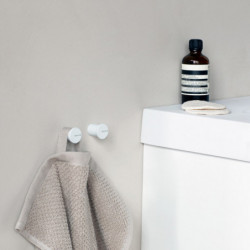 Set 2 agatatori prosoape Brabantia MindSet 1005681, Acoperire mineral, Kit de montare inclus, Pana la 2 kg, Alb