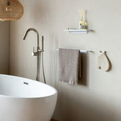 Set of 2 Brabantia MindSet 1005681 Coat Hooks, Mineral Finish, Mounting Kit Included, Up to 2 kg, White