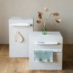 Set of 2 Brabantia MindSet 1005681 Coat Hooks, Mineral Finish, Mounting Kit Included, Up to 2 kg, White