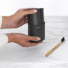 Стойка за четки за зъби Brabantia MindSet 1005684, Лесно почистване, Широк отвор, Минерално покритие, Тъмносив