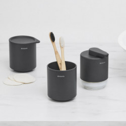 Brabantia MindSet υποδοχή οδοντόβουρτσας 1005684, Εύκολος καθαρισμός, Μεγάλο άνοιγμα, Ορυκτή επίστρωση, Σκούρο γκρι