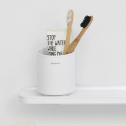 Brabantia MindSet υποδοχή οδοντόβουρτσας 1005685, Εύκολος καθαρισμός, Μεγάλο άνοιγμα, Ορυκτή επίστρωση, Λευκό