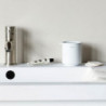 Κουτί αξεσουάρ μπάνιου Brabantia MindSet Mineral 1005687, Αντιολισθητική βάση, Ορυκτό φινίρισμα, Λευκό
