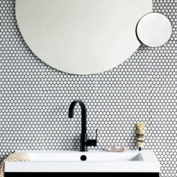 Огледало за стена Brabantia MindSet Mineral 1005690, 5 кратно увеличаване, Магнитна стойка, Устойчиво на корозия, Минерално покритие, Сив