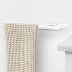 Brabantia MindSet Towel Holder 1005695, Mineral Finish, Mounting Kit Included, Up to 2 kg, White
