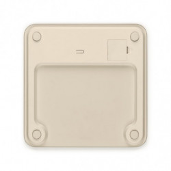 Cantar corporal digital Brabantia ReNew 1006262, Pana la 180 kg, 4xAAA inclus, Auto shut-off, Bej