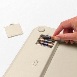 Cantar corporal digital Brabantia ReNew 1006262, Pana la 180 kg, 4xAAA inclus, Auto shut-off, Bej