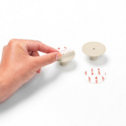 Set 2 agatatori prosoape Brabantia ReNew 1006268, Kit de montare inclus, Pana la 2 kg, Bej