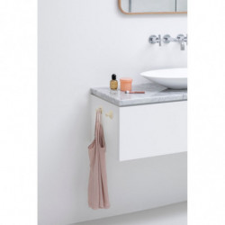 Set of 2 Brabantia ReNew 1006268 coat hooks, Mounting kit included, Up to 2 kg, Beige