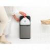Cos de gunoi Brabantia Bo Small 1006628, 7 L, Deschidere lina si silentioasa, Baza antiderapanta, Gri