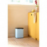 Cos de gunoi Brabantia Bo Small 1006637, 12 L, Deschidere silentioasa si lina, Baza antiderapanta, Albastru deschis