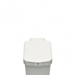 Кош за боклук с педал Brabantia StepUp 1008476, 10 л, Екологични материали, Голям отвор, Светлосив