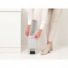 Brabantia StepUp 1008476 Pedal Bin, 10 L, Eco-friendly materials, Large opening, Light gray