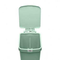 Coș cu pedală Brabantia StepUp 1008481, 16 L, Materiale ecologice, Deschidere mare, Verde deschis