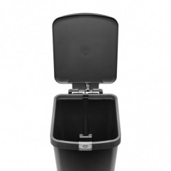 Cos cu pedala Brabantia StepUp 1008482, 25 L, Materiale ecologice, Deschidere mare, Gri inchis