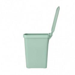 Κάδος απορριμμάτων με πεντάλ Brabantia StepUp 1008484, 25 L, Οικολογικά υλικά, Μεγάλο άνοιγμα, Ανοιχτό πράσινο