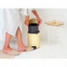 Κάδος με πεντάλ Brabantia NewIcon 1008840, 5 L, Εύκολο κλείσιμο, Αντιολισθητική βάση, Κίτρινο