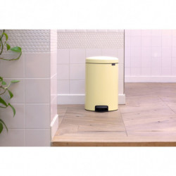 Cos cu pedala Brabantia NewIcon 1008848, 20 L, Inchidere lina, Baza antiderapanta, Galben