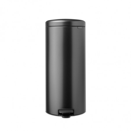 Brabantia NewIcon 1008850 Pedal Bin, 30 L, Soft-Close, Non-Slip Base, Dark Gray
