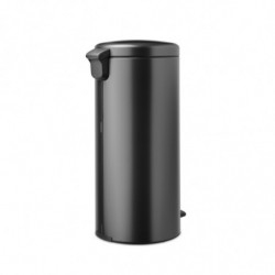 Кош за боклук с педал Brabantia NewIcon 1008850, 30 л, Плавно затваряне, Противоплъзгаща основа, Тъмносив