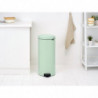 Кош за боклук с педал Brabantia NewIcon 1008851, 30 л, Плавно затваряне, Противоплъзгаща основа, Светлозелен