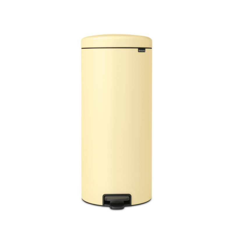 Кош за боклук с педал Brabantia NewIcon 1008852, 30 л, Плавно затваряне, Противоплъзгаща основа, Жълт