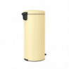 Brabantia NewIcon 1008852 Pedal Bin, 30 L, Soft-Close, Non-Slip Base, Yellow