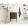 Кош за боклук Brabantia Bo Touch 1008854, 36 л, Плавно и безшумно отваряне, Голям отвор, Тъмносив