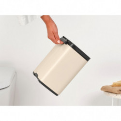 Кош за боклук Brabantia Bo Small 1008865, 4 л, Плавно и безшумно отваряне, Противоплъзгаща основа, Бежов