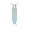 Маса за гладене Brabantia B 1008892, 124x38 см, 7 позиции за регулиране, Голяма поставка за ютия, Зелен/Светлосин