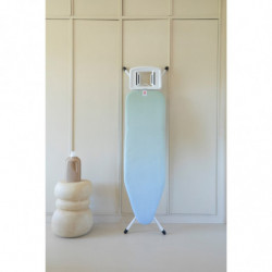 Τραπέζι σιδερώματος Brabantia B 1008892, 124x38 cm, 7 θέσεις ρύθμισης, Μεγάλη θήκη σίδερου, Πράσινο/Μπλε