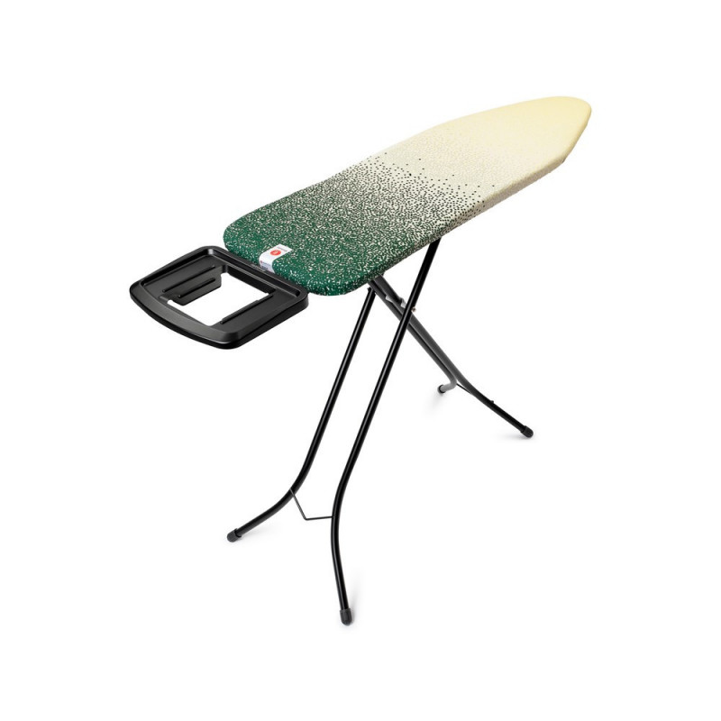 Brabantia B 1008894 Ironing Board, 124x38 cm, 7-position height adjustment, Large iron rest, Yellow/Green