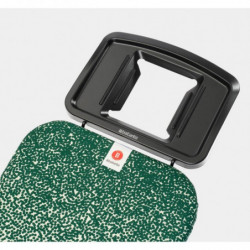 Masa de calcat Brabantia B 1008894, 124x38 cm, 7 pozitii de reglare, Suport fier de calcat, Galben/Verde