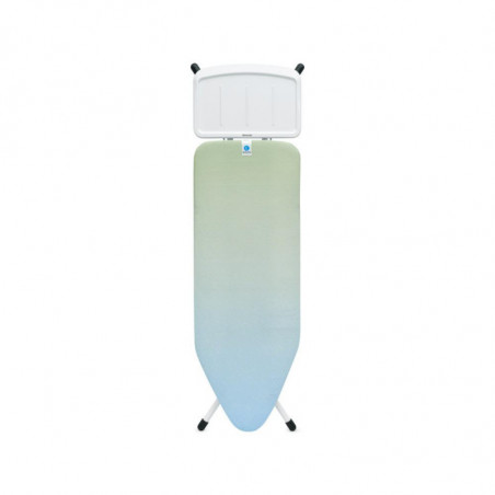 Brabantia C 1008895 Ironing Board, 124x45 cm, 7 height settings, Steam generator holder, Green/Light Blue