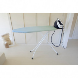 Brabantia C 1008895 Ironing Board, 124x45 cm, 7 height settings, Steam generator holder, Green/Light Blue