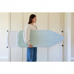 Brabantia C 1008895 Ironing Board, 124x45 cm, 7 height settings, Steam generator holder, Green/Light Blue