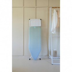 Brabantia C 1008895 Ironing Board, 124x45 cm, 7 height settings, Steam generator holder, Green/Light Blue
