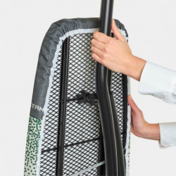 Masa de calcat Brabantia D 1008898, 135x45 cm, 7 pozitii de reglare, Zona de calcat rezistenta la caldura, Galben/Verde