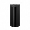 Brabantia 1008916 Καλάθι πλυντηρίου ρούχων, 35 L, πλαστικό καπάκι, πλήρωση χωρίς άνοιγμα, οπές εξαερισμού, μαύρο