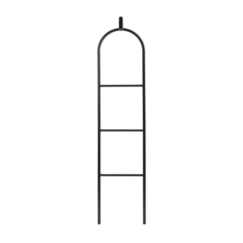 Suport multifunctional pentru haine Brabantia Linn 1008927, 3 tije, Parte ovala pentru sacou, Rezistent la coroziune, Negru