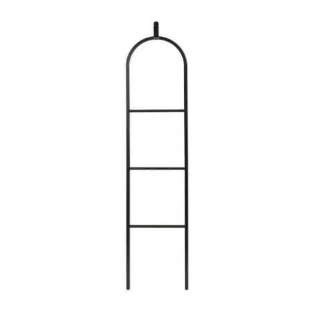 Многофункционална закачалка за дрехи Brabantia Linn 1008927, 3 рафта, Овална част за закачане на сако, Устойчива на корозия, Черен