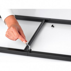 Πολυλειτουργική κρεμάστρα ρούχων Brabantia Linn 1008927, 3 ράφια, Οβάλ μέρος για κρέμασμα σακακιού, Ανθεκτικό στη διάβρωση, Μαύρο