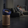 Пречиствател за въздух Dyson Purifier Big+Quiet Formaldehyde BP04, 95 м2, 10 скорости, Гласово управление, HEPA H13, 360C филтриране, Златист/син