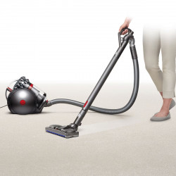 Ηλεκτρική σκούπα με δοχείο Dyson Cin BigBall AbPr, 700W, 1,5l, Κατηγορία Α, Σύστημα Cinetic Cyclone, Αυτοεπιπεδούμενο, Χωρίς αλλαγές φίλτρων, Γκρι/Κόκκινο